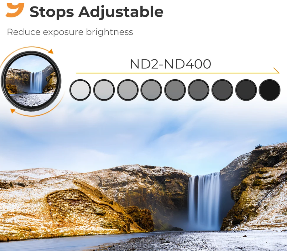 K&F Concept 67mm Variable ND Filter