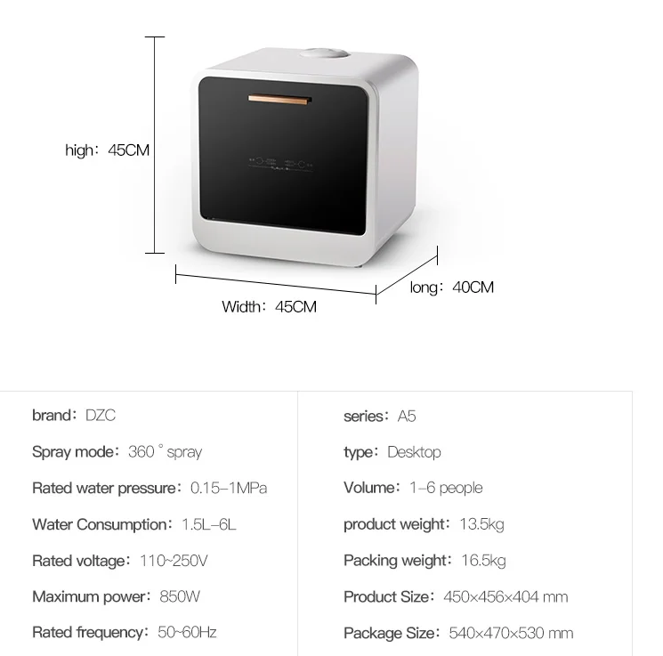 Mini DISHWASHER portable