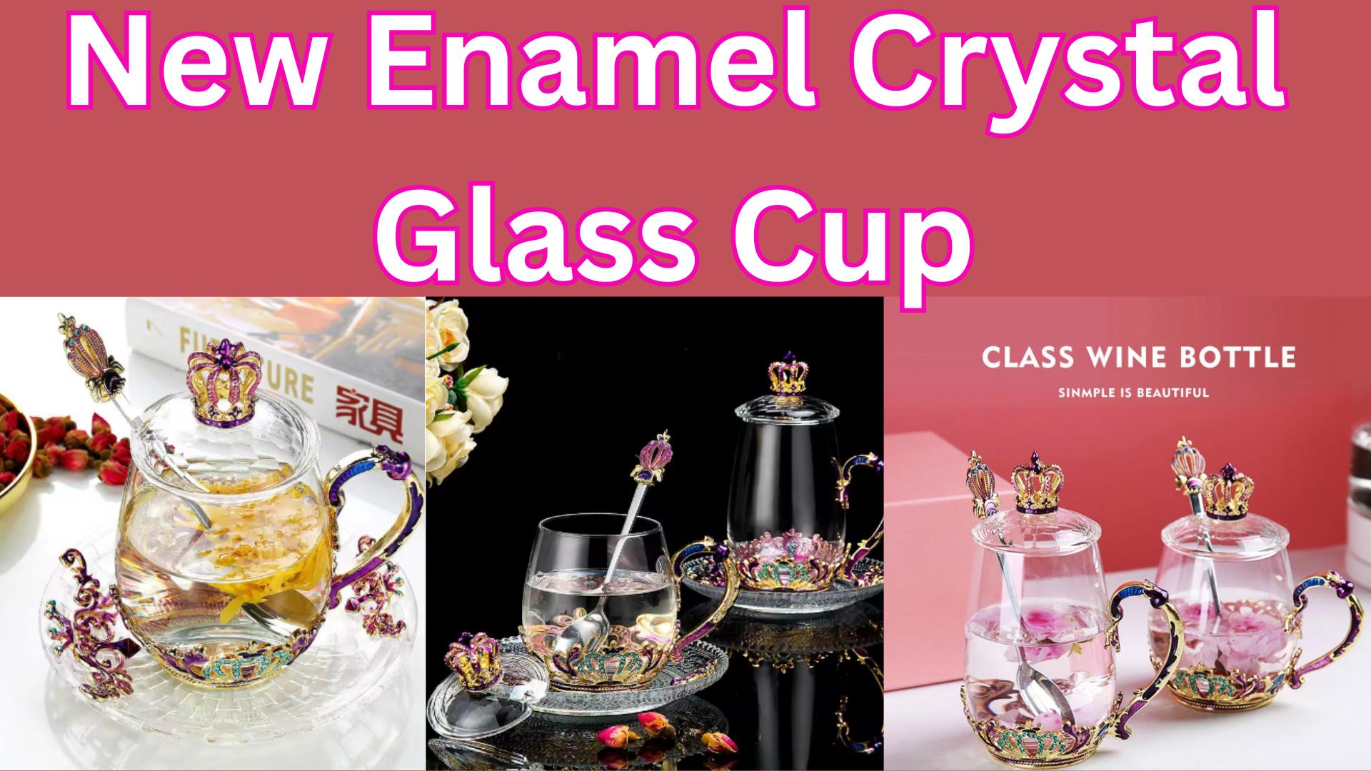 New Enamel Crystal Glass Cup