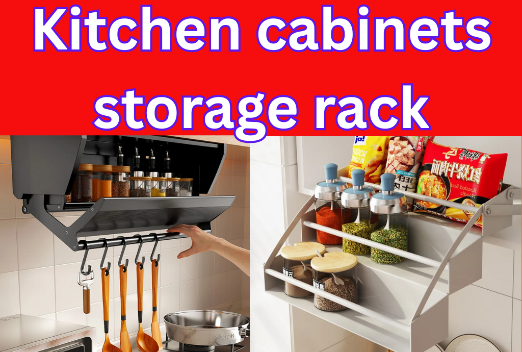 Kitchen cabinets storage rack
