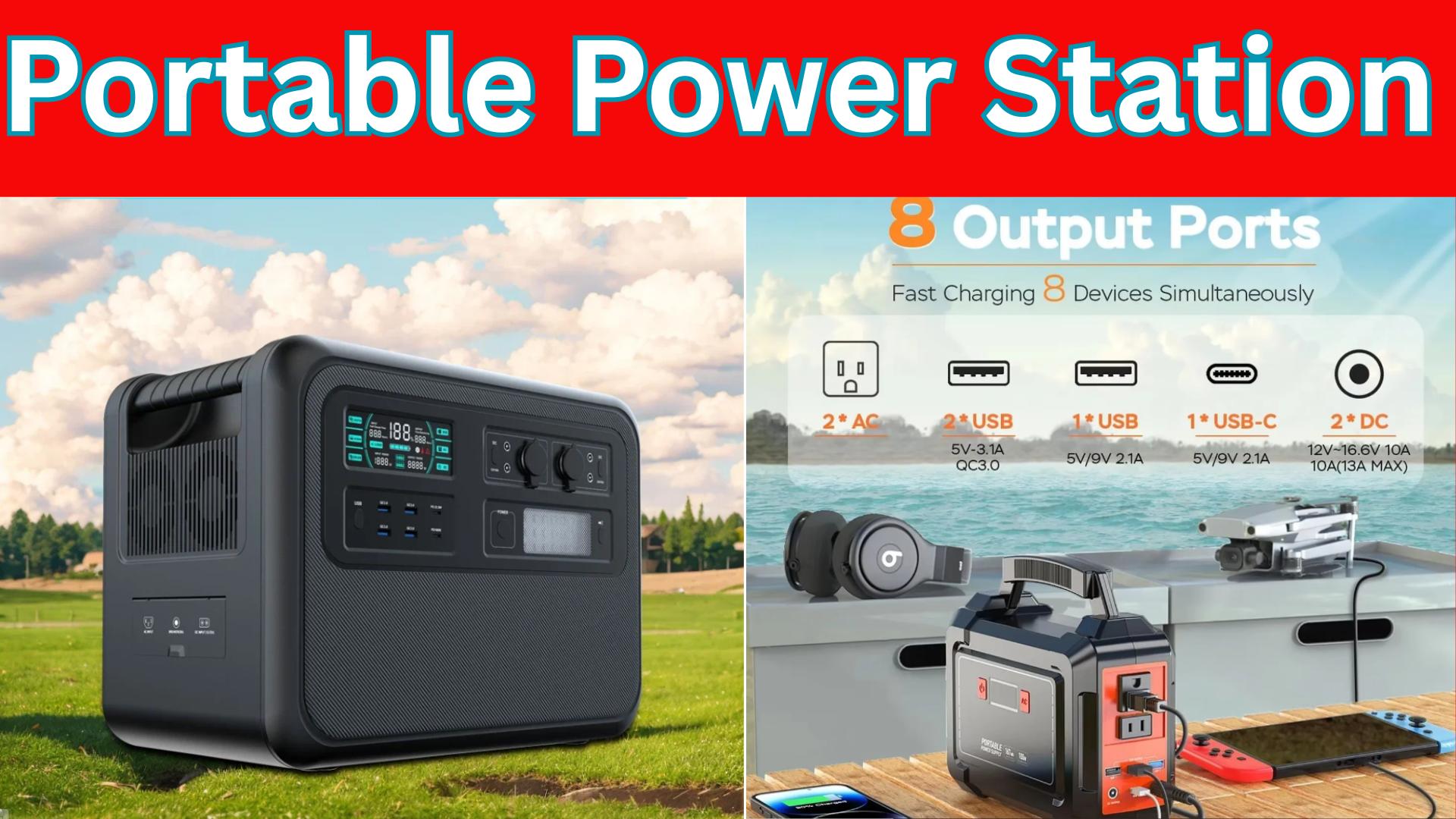  Portable Power Station AC 110V 220V Solar Generator