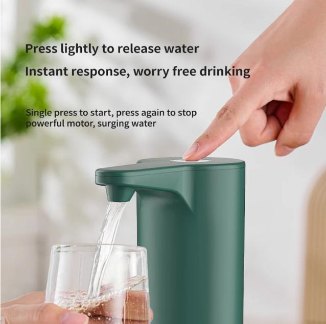 Press lightly to release water